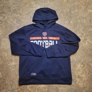 Chicago Bears Hoodie Mens Large L Blue Long Sleeve Pullover NFL New Era